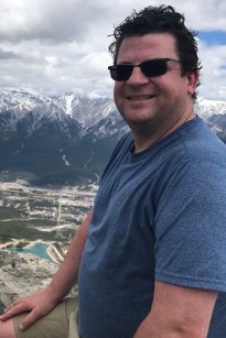 Martyn on the summit of Ha Ling Peak, Alberta, Canada